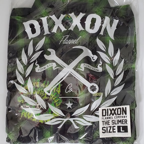 DIXXON Flannel CO The SLIMER Men's Flannel Shirt LARGE NIB - Picture 4 of 6